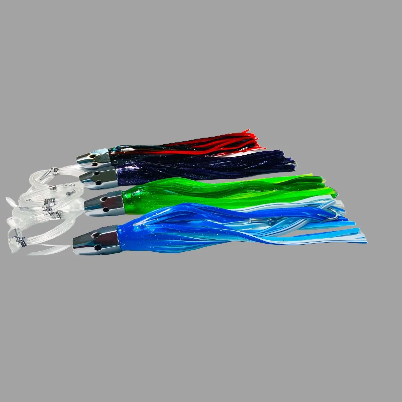 Slant Head Trolling Lures Variety 4 Pack - Medium, Assorted Colors