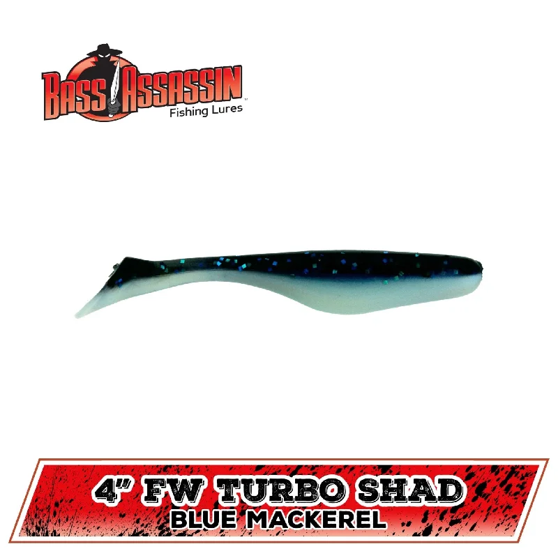 Bass Assassin Turbo Shad 4" Qty 10