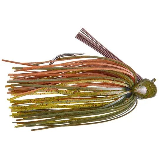 Berkley PowerBait Football Jig Scented Silicone Skirt 3/4 Oz BR Green Pumpkin