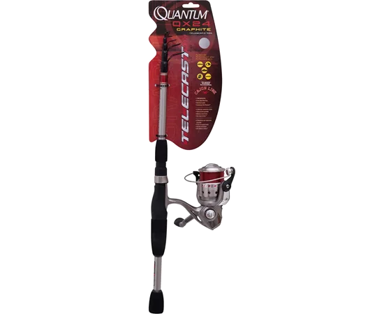 Quantum QX24 Graphite Telescopic Spinning Combo