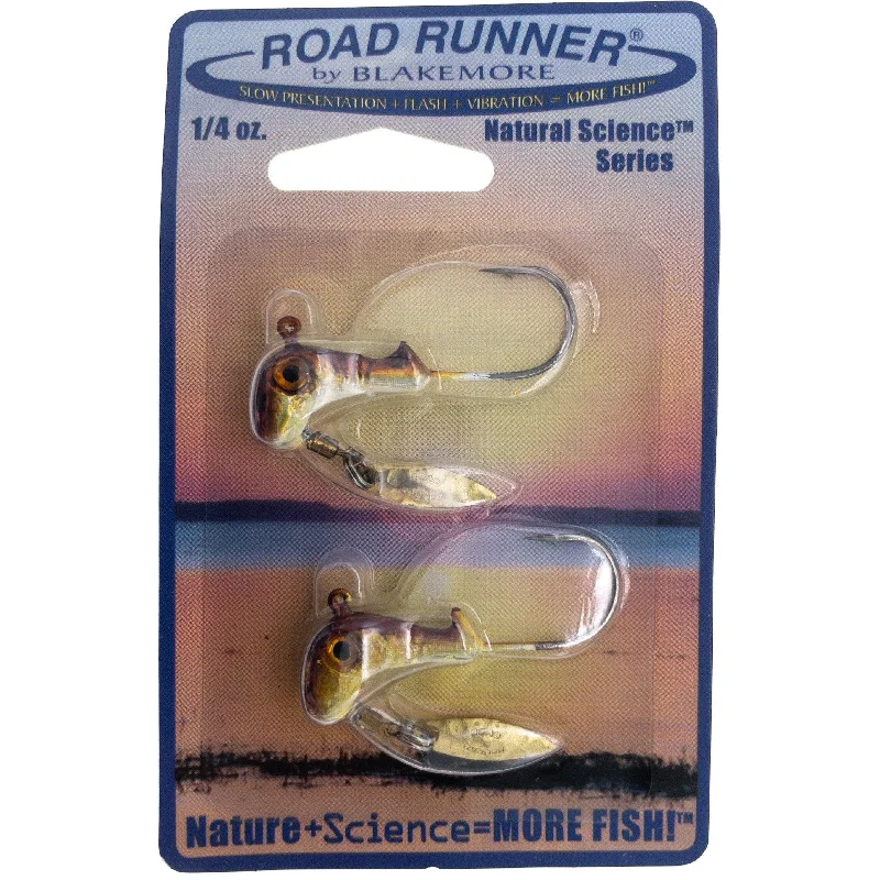 Road Runner Natural Science Jig Heads 1/4 oz 2 pk