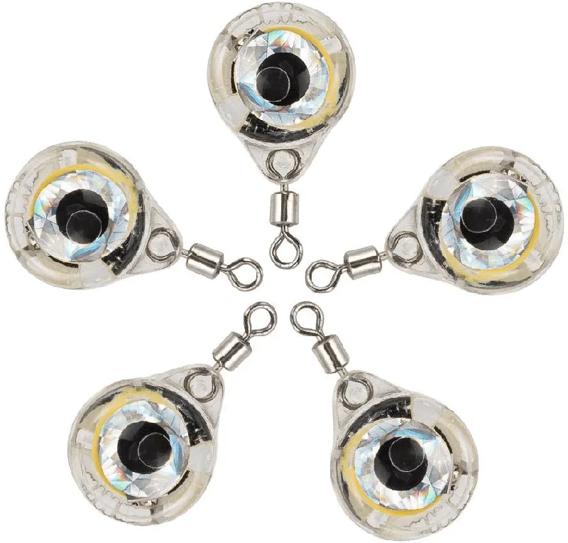 Dr.Fish 5pcs Round LED Lures One Swivel