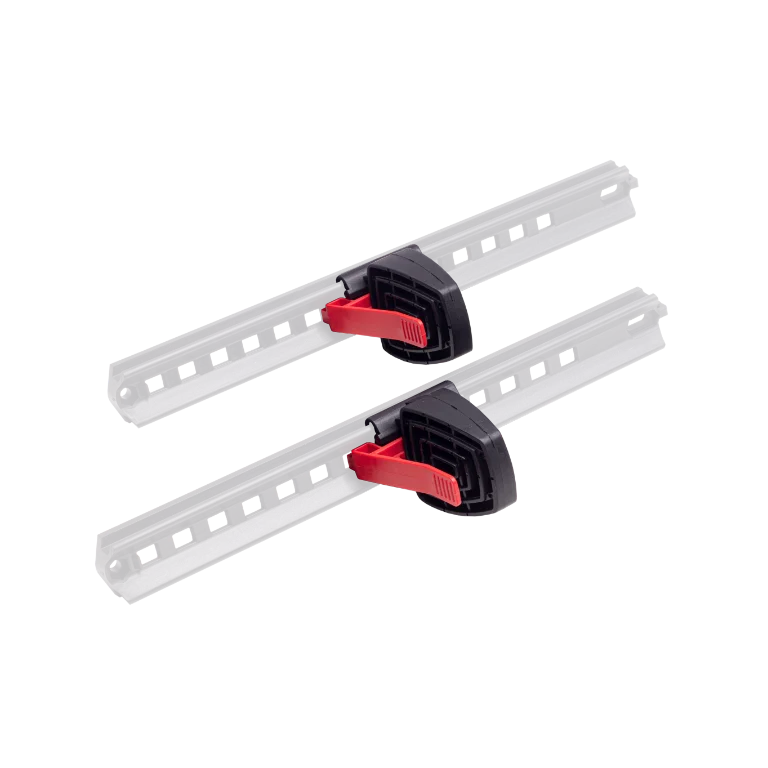 Footrest Set of Two Pedals with Red Trigger