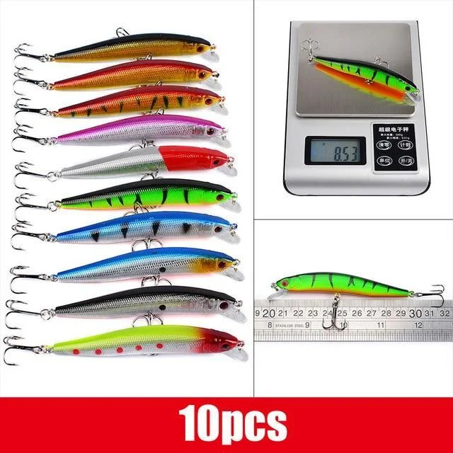 Mixed Fishing Lure Kit Set Trolling Artificial Bait Lifelike Wobbler Carp Fishing Tackle