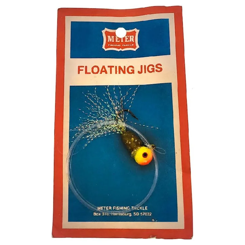 Meter Fishing Floating Tinsel Jig Yellow Orange