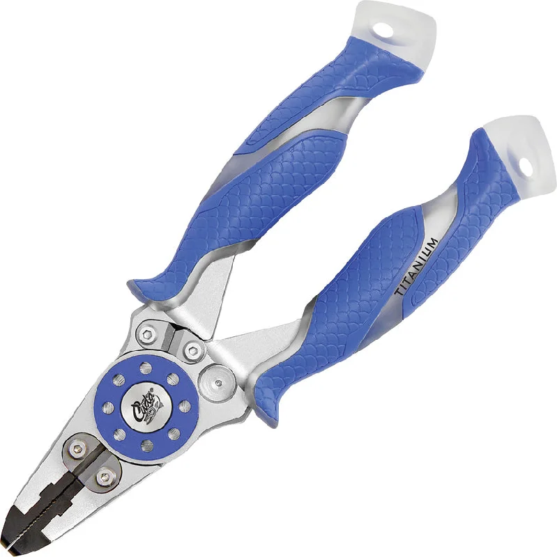 Camillus Cuda Fishing Brand Blue Titanium Bonded Aluminum Alloy Pliers 18846