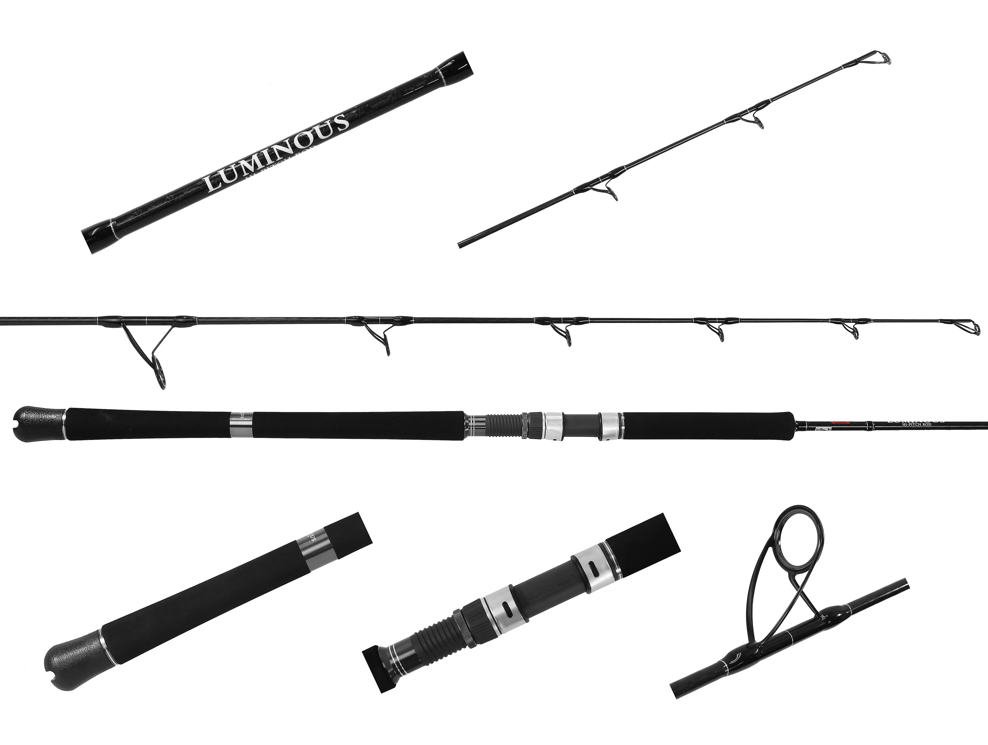 Jigging World Luminous Hi-Pitch Spinning Rods