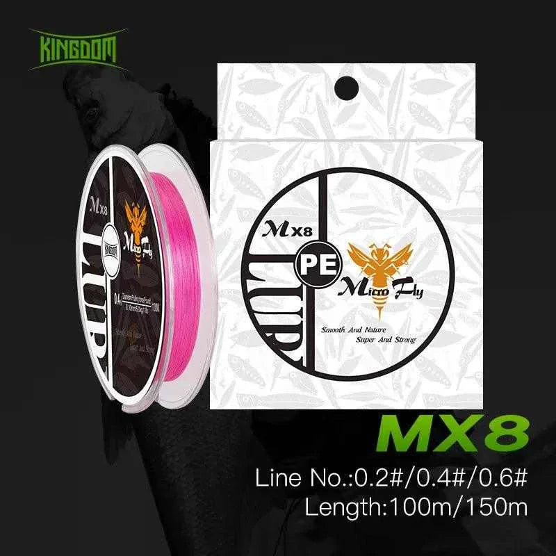 Kingdom MX8 PE Braided Line Strong and Thin for Freshwater and Saltwater Fishing