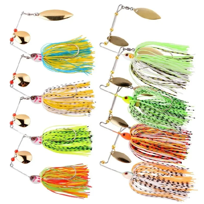 8-Piece Premium Spinner Bait Set for Anglers