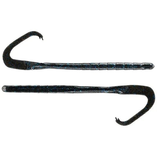 Googan Baits Mondo Worm 7.25" Black/Blue Flake Qty 8