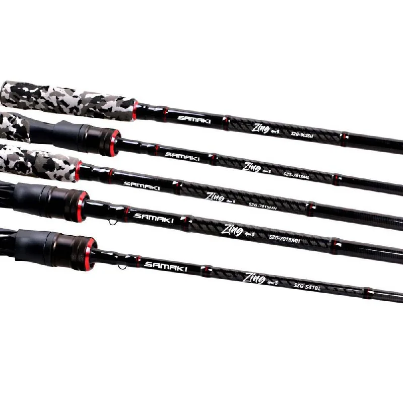 Samaki 2021 Zing G3 1& 2pce Graphite Rods