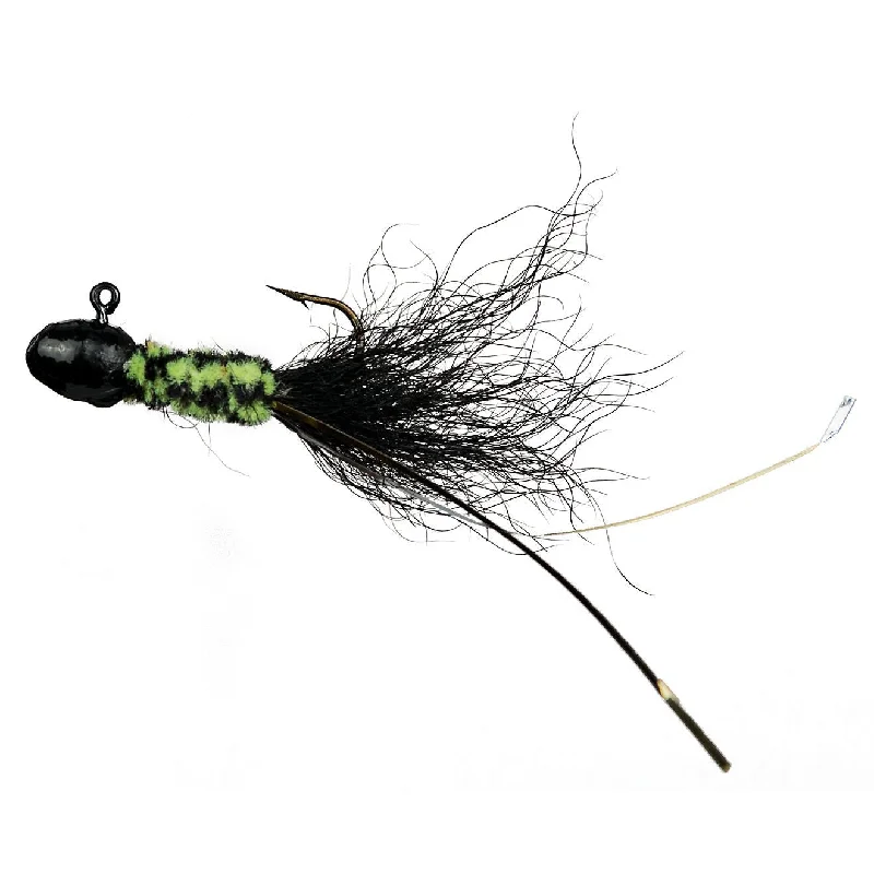 Slater's Jigs Double Trouble Jigs 1/32 Oz Black/Green Card of 12