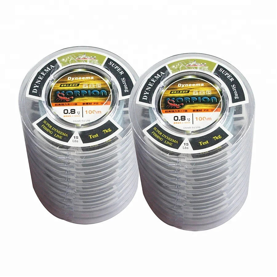 Lureswholesale® 100m black diamond 4 series gray fishing line