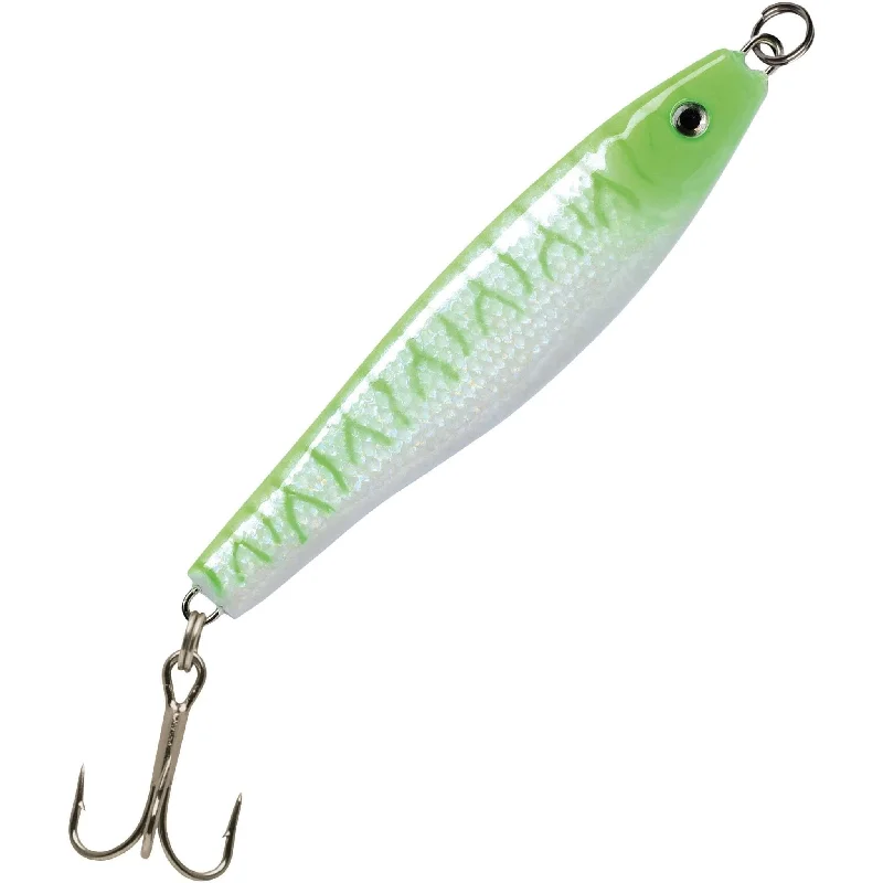 P-Line Halibut Drop Jig 11 Oz Glow Green Tiger