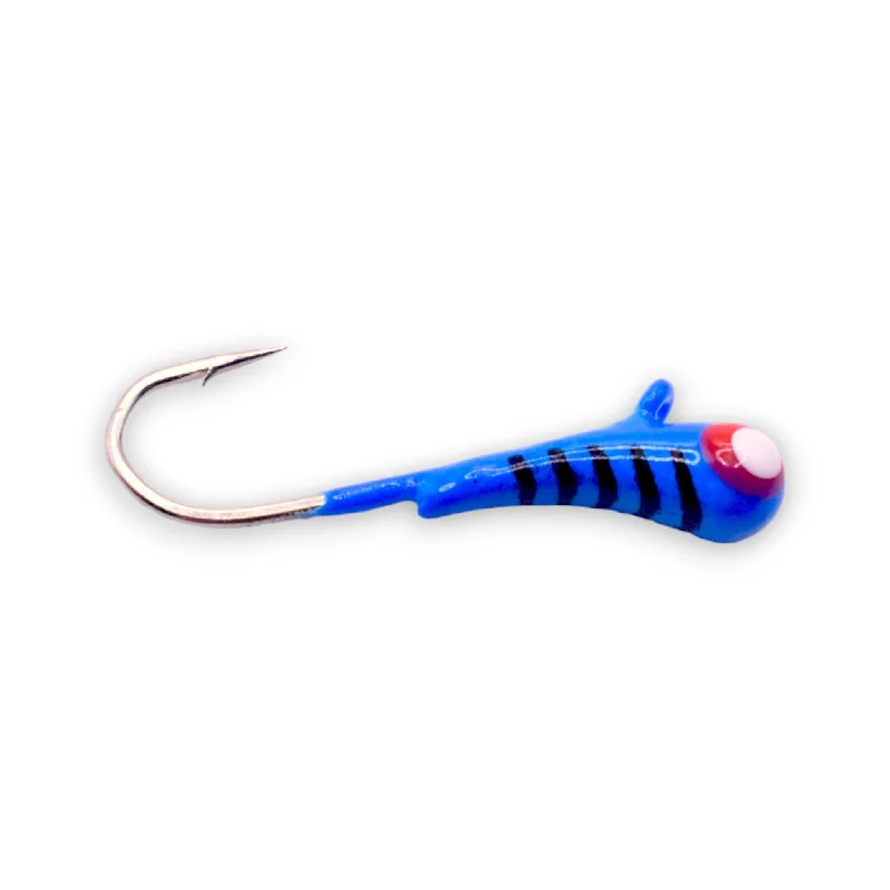 Kenders Kanoe Tungsten Jig #12 Hook Glow Blue Stripe