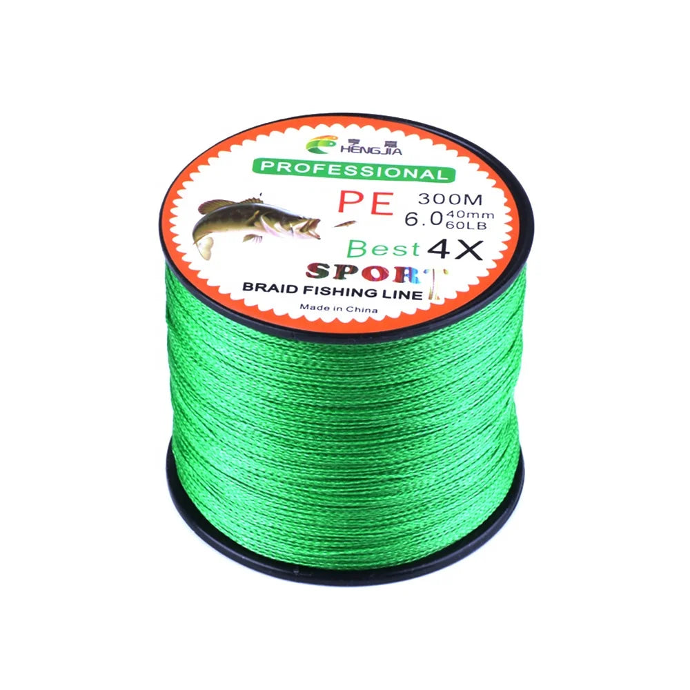 Lureswholesale® Pure Green 4 strands 500m PE braided fishing line