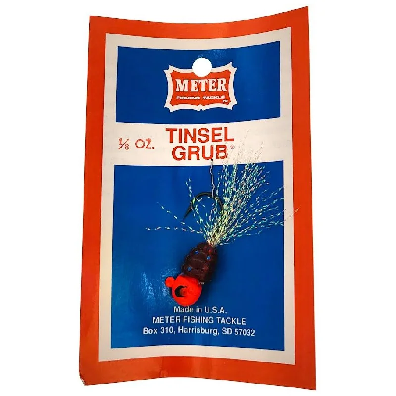 Meter Fishing Tackle Tinsel Grub Round Head Qty 1