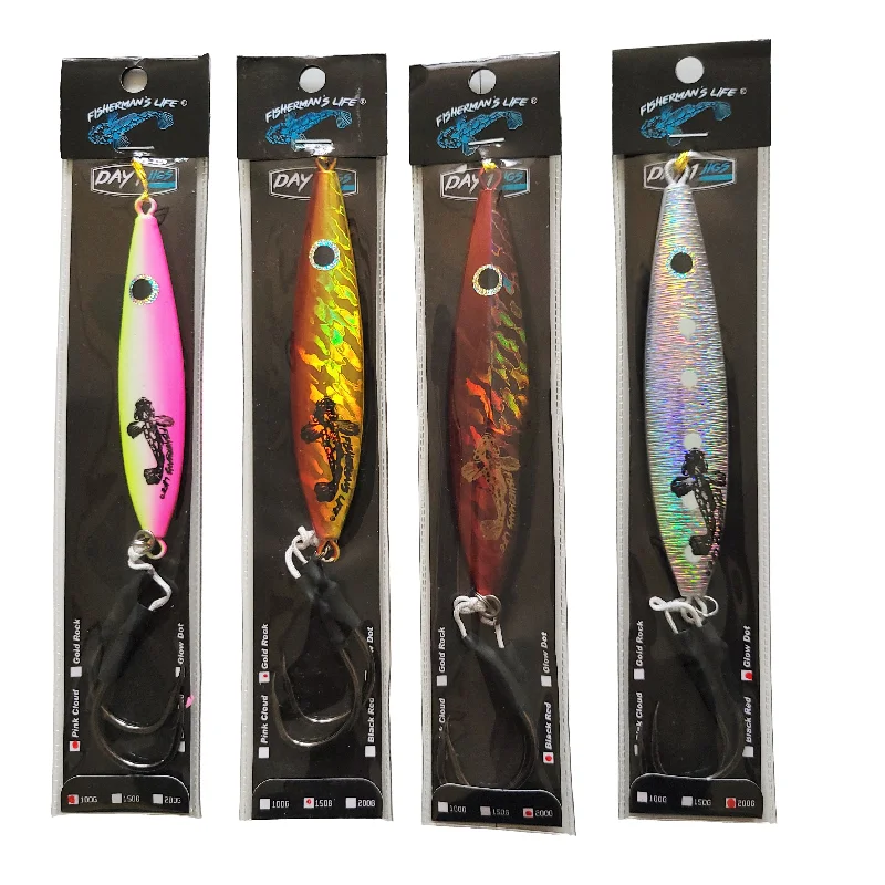 Fisherman's Life® Vertical Jigs 100g, 150g, 200g, 300g FOUR COLORS available