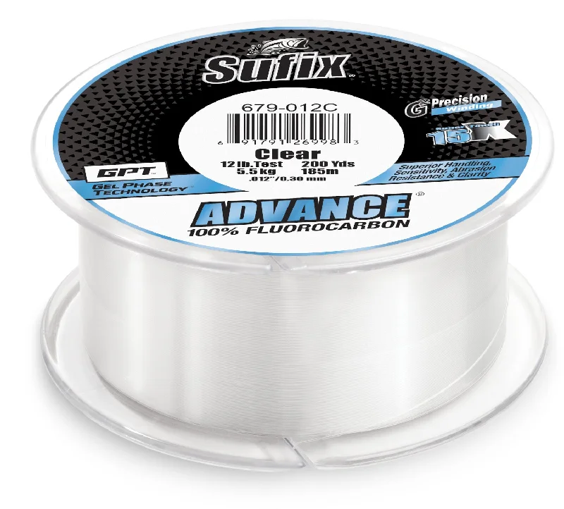 Sufix Advance Fluorocarbon Filler Spool 200 Yards