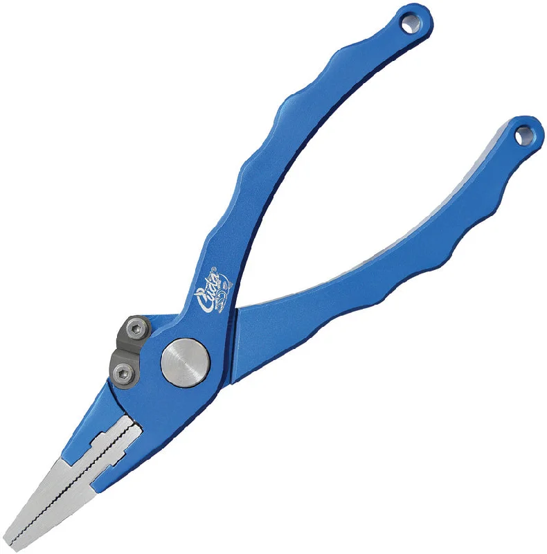 Camillus Cuda Fishing Brand Blue Aluminum Alloy Plier w/ Belt Sheath 18183