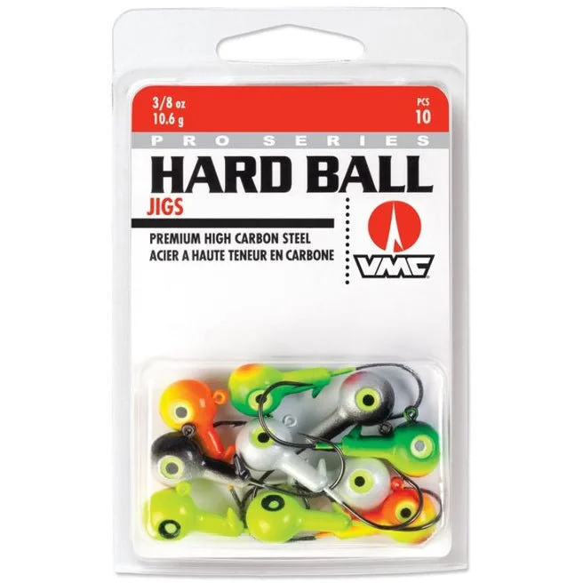 VMC Hard Ball Jig Kit 1/8 oz #1/0 Hook Assorted Colors Qty 25