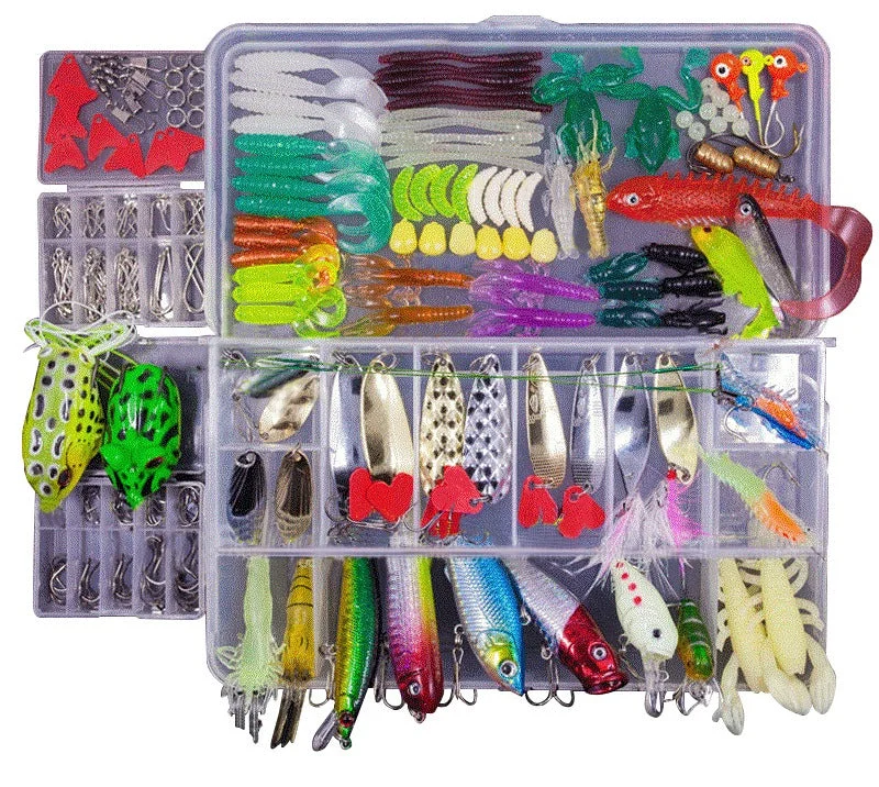 Fishing Lure Set Including Different types of Lures with Free Tackle Box