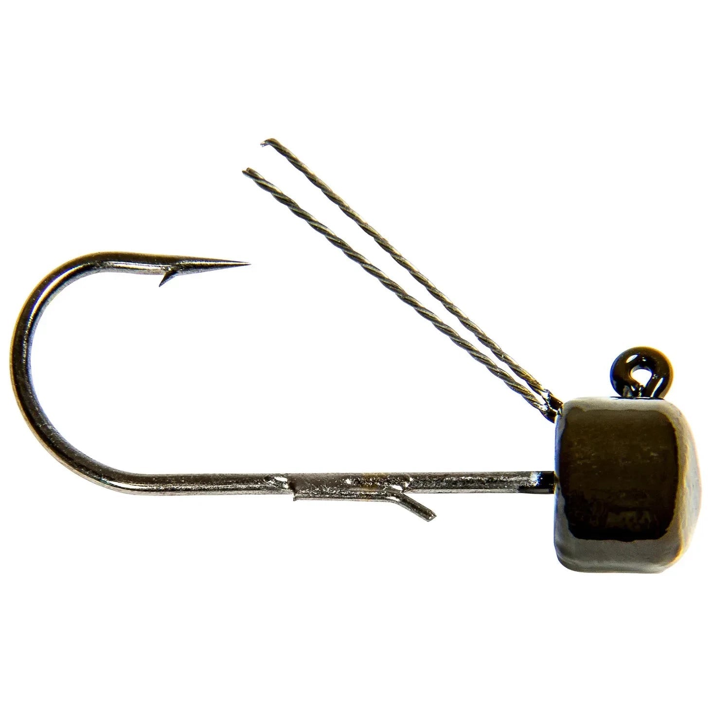 Z-Man Weedless Pro Shroomz Ned Rig Jig Heads 1/4 Oz Qty 4 Green Pumpkin