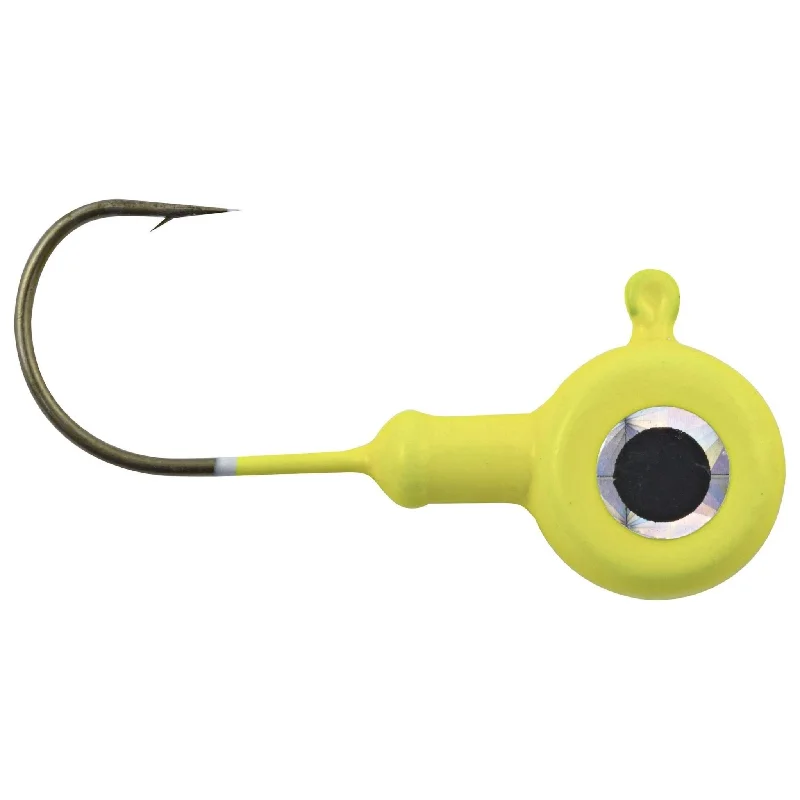 Matzuo Glow Button Jig 3/4 Oz Qty 2 Chartreuse