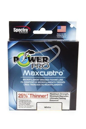 Power Pro Maxcuatro Spectra White Braided Line