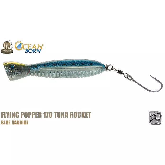 Ocean Born Tuna Rocket Flying Popper 170 6-3/4" 5-3/4 oz