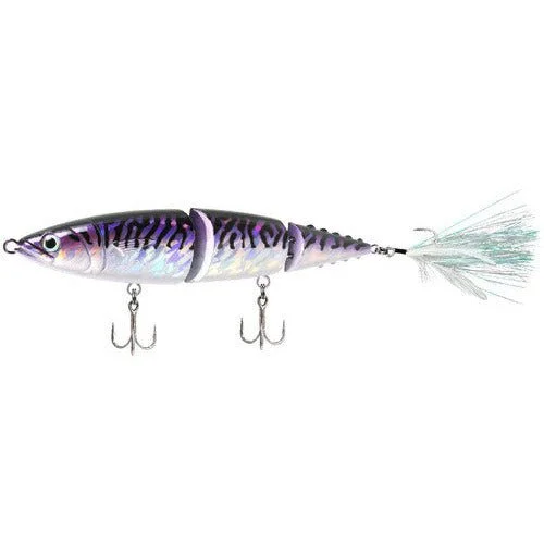 Fish Lab Hard Mack Attack 3 pc swimbait 7" Purple Mackerel