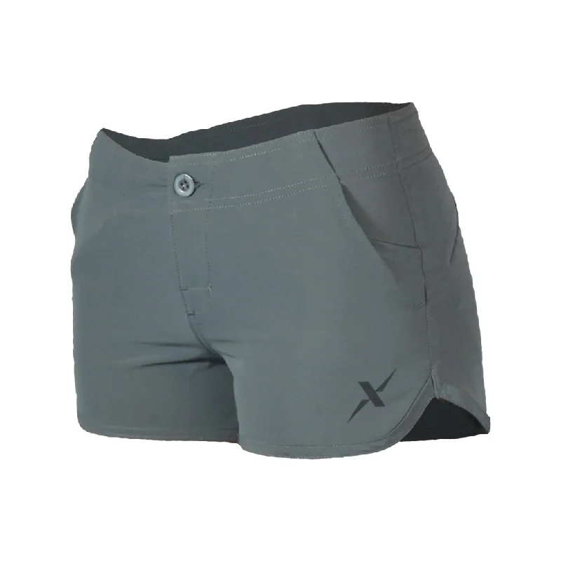 Womens Grey Hybrid Performance Shorts