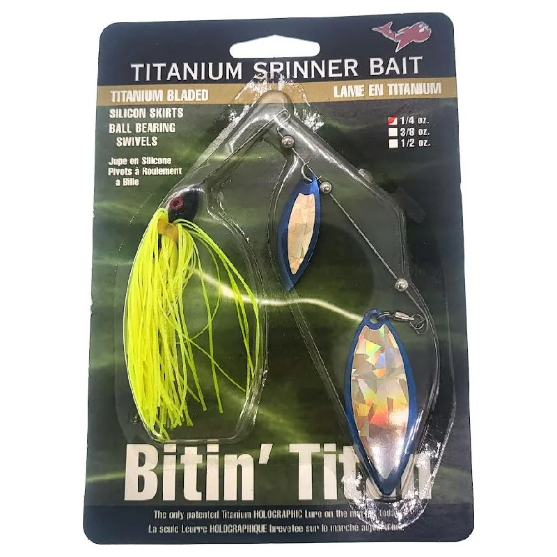 Bitin' Titan Titanium Spinner Bait Willow Blades