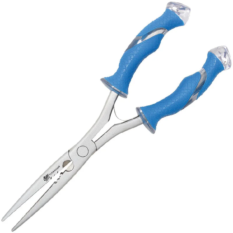 Camillus Cuda Fishing Blue Titanium Bonded Stainless Long Needlenose Plier 18113