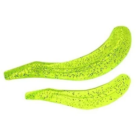 BayCoast Hyper Tails 4" Chartreuse Glitter Qty 8