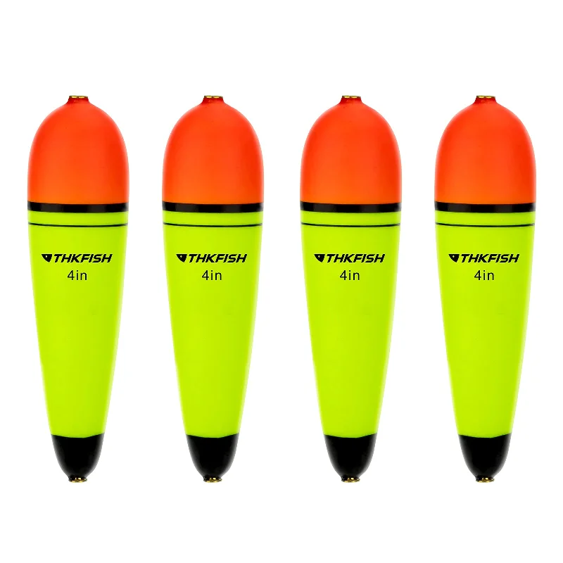 THKFISH 4PCS EVA Foam Slip Bobbers Floats Slip Corks