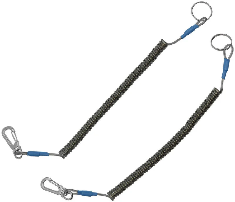 Camillus 2pc Cuda Titanium Bonded Fishing Tool Lanyards w/ Carbiner Clip 23055