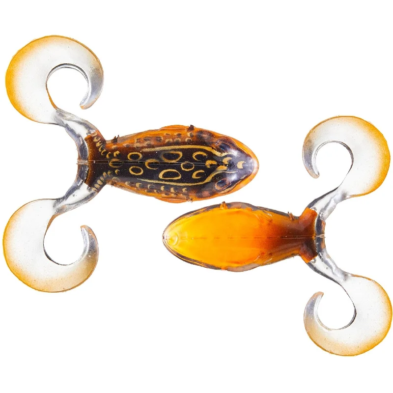 LiveTarget Freestyle Frog Topwater 3" Fire Tip Orange Qty 2